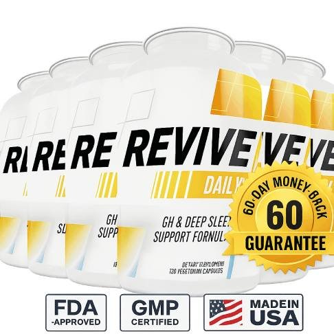 Revive Daily dietary supplement product image shown in the final order section of the sales page